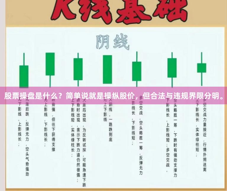 股票操盘是什么？简单说就是操纵股价，但合法与违规界限分明。