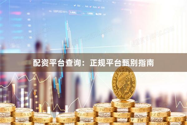 配资平台查询:正规平台甄别指南